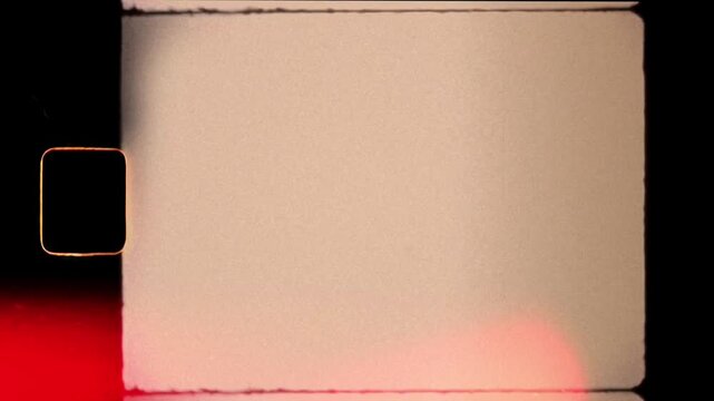 Vertical Super 8 Vintage Film Overlay with Light Leaks