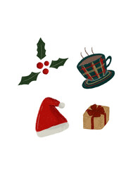 christmas icons set