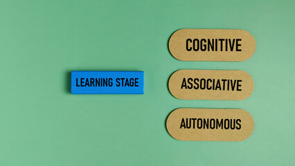 Fitts' Stages of Learning: Cognitive, Associative, and Autonomous Labeled with 