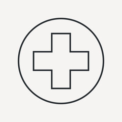 Obraz premium Medical cross symbol, healthcare graphic vector