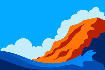 Coastal landscape art