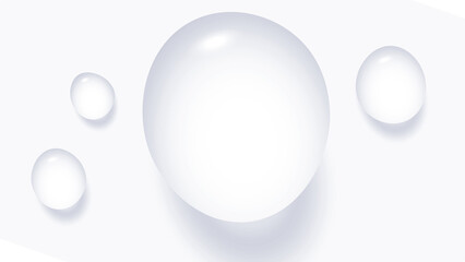 Transparent Liquid Drops with Air Bubbles
