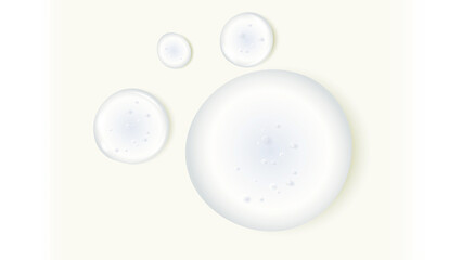 Clear Liquid Drops for Skincare and Beauty Products