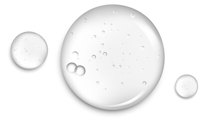 Clear Liquid Drops for Skincare and Beauty Products