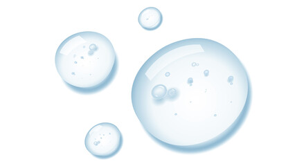 Clear Liquid Drops for Skincare and Beauty Products