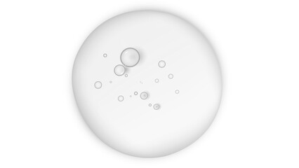 Transparent Liquid Droplets Collection on White