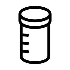 Simple design protein shaker icon. Vector.