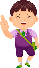 Boy Kids Back to School 