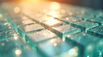 Triangular Crystal Structures under Golden Light
