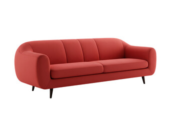 Stylish seating Modern coral sofa for vibrant homes