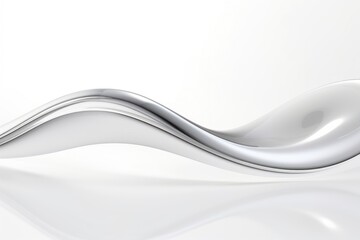An abstract curve line backgrounds silver white.