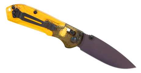 Folding EDC knife with blade out