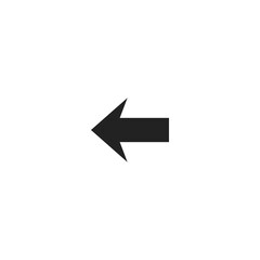  Vector icon for navigation, back button, or direction indication. Minimalist design element