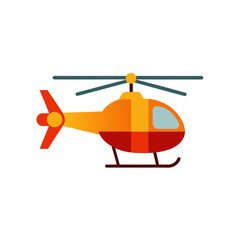 Modern Helicopter Aircraft Vector Illustration for Aviation and Transport