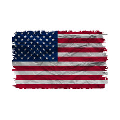 American Flag Grunge Style A patriotic emblem with a weathered effect and symbolic representation