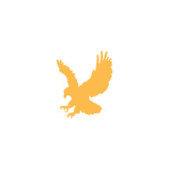 Soaring Eagle Silhouette Illustration for Wildlife and Nature Enthusiasts