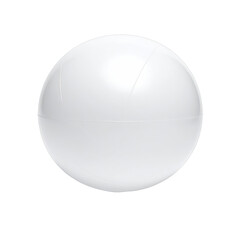 Naklejka premium Glossy white sphere on black background; centered, simple