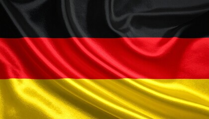 Germany flag with horizontal black, red, and gold stripes.
