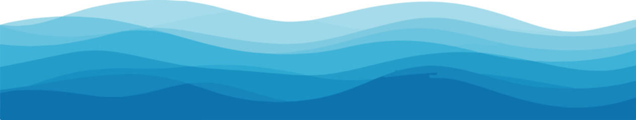 Abstract water design vector background illustration in different shades of blue