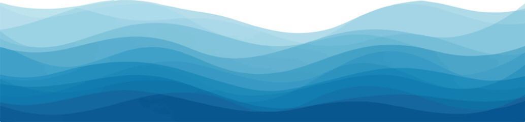 Abstract blue wave background illustration representing ocean depths and water movement