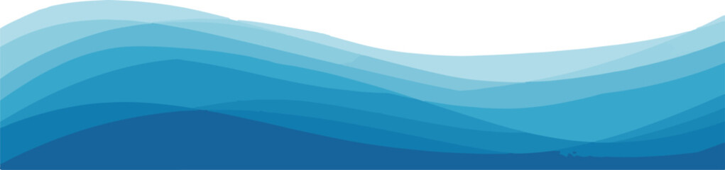 Abstract Blue Gradient Background with Waves and Diagonal Lines Graphic Design