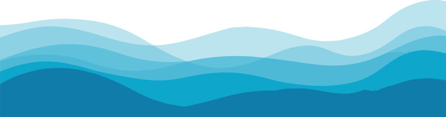 Abstract blue layered background design with varying tones and soft transitions