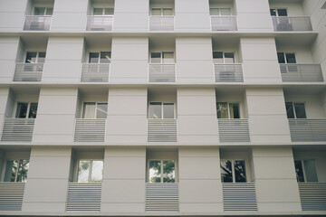 Exterior View of Modern Apartment Building