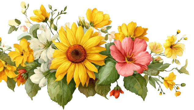 Vibrant floral bouquet (2) - Powered by Adobe