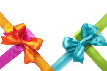 Vibrant bows and ribbons