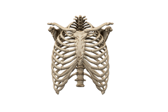 3D model of a human ribcage (2)