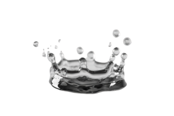 Water splash crown shape