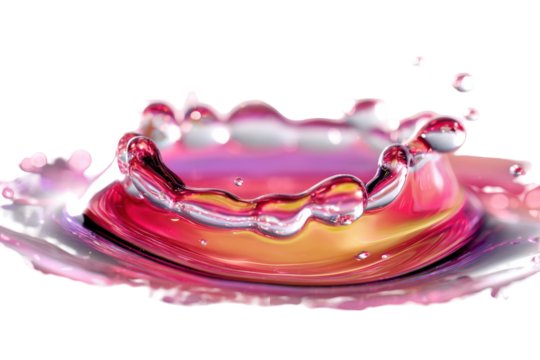 Abstract water droplet splash