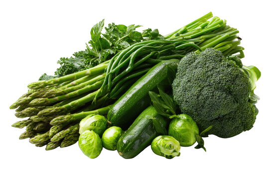 Assorted green vegetables
