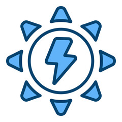 Solar Energy Single Icon Vector Collection 