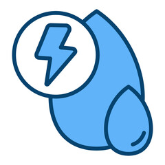 Water Energy Single Icon Vector Collection 