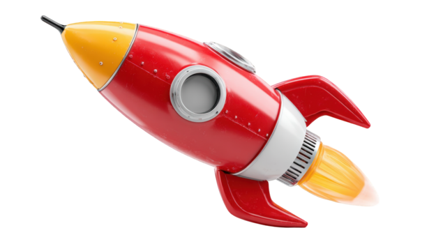 Retro rocket illustration (5)