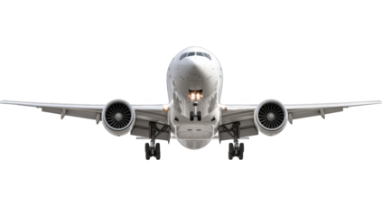 Commercial jet taking off