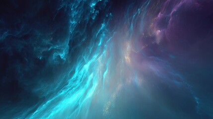 Vibrant Colorful Space Nebula