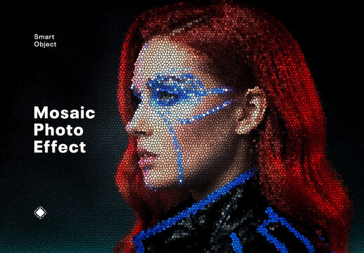 Mosaic Photo Effect Template