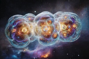 Abstract Colorful Space Cluster