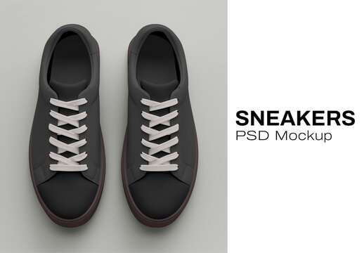 Minimalist Sneaker Mockup Design Psd