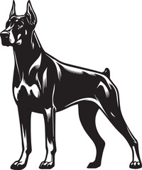 Dobermann Dog Vector