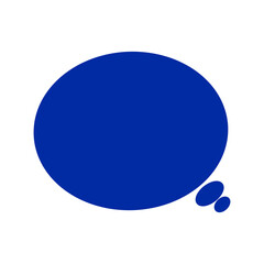 Thinking Bubble Icon Illustration / 黒い思考吹き出しアイコンイラスト	
