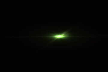 Green Lens Flare Overlay Effect​, Green Optical Flare Light Burst​, Green Starburst Flare Light on Black
