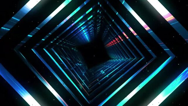 Futuristic Hypnotic visuals of a vibrant pulsating neon VJ loop for captivating visuals background