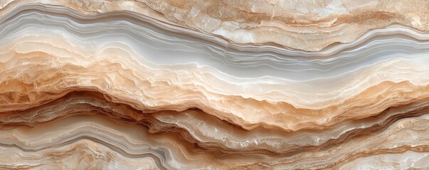 Fototapeta premium Soft and gentle background featuring layered sandstone waves and warm desert tones, natural textures for design