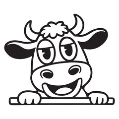 cow,  silhouette,silhouette, black vector icon style, simple shape, clean