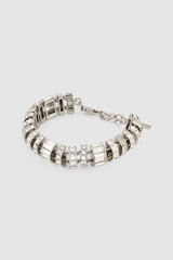 Silver crystal bracelet fashion accessory jewelry luxury elegant sparkle glamour gift