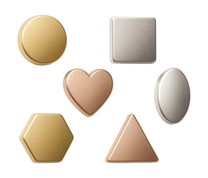 Magnetic wine glass markers with sleek metallic finishes, perfect for formal dinners.