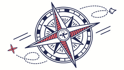 A detailed compass icon used for navigation and direction